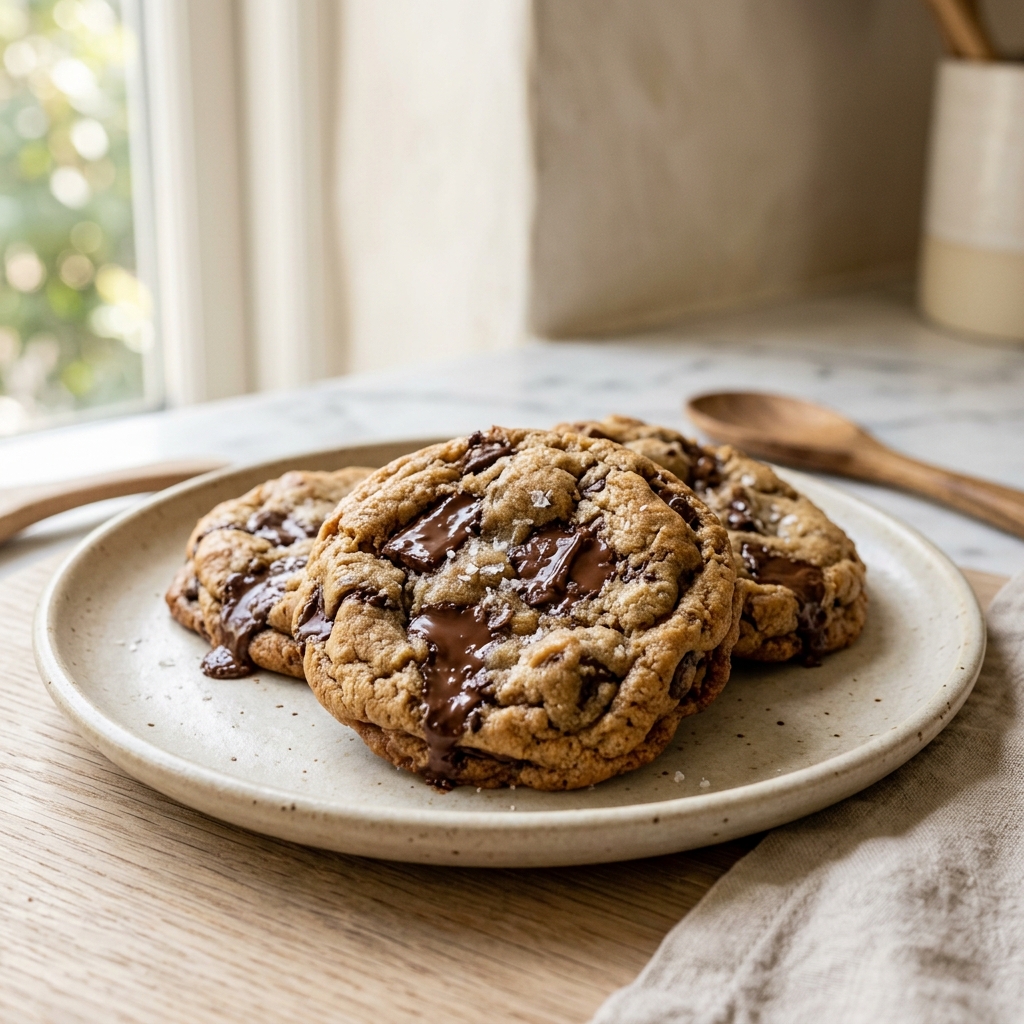 Freshly baked artisan cookies